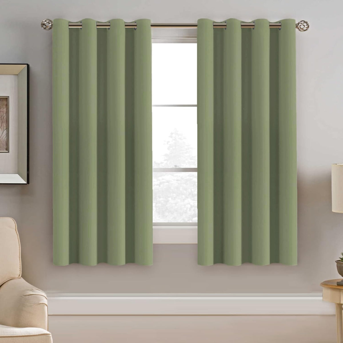 H.VERSAILTEX 100% Blackout Curtains for Bedroom Black Out Curtains 96 inch Thermal Insulated Long Blackout Curtains for Living Room, Energy Saving Curtains for Patio Door Grommet (1 Panel, Jet Black)