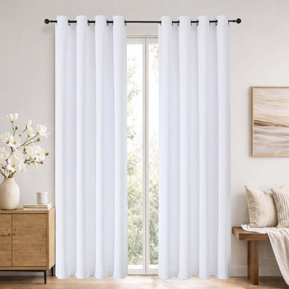 Simplebrand Sage Green Blackout Curtains 84 Inch Length 2 Panels Set for Bedroom/Living Room, Solid Room Darkening Thermal Insulated Grommet Energy Saving Window Treatment Drapes, Each 52" Wide