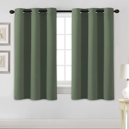H.VERSAILTEX Blackout Curtains for Bedroom Thermal Insulated Room Darkening Living Room Curtains 63 Inch Long Grommet Privacy Protection Window Curtain Panels/Drapes for Nursery,2 Panels,Ivory/Cream