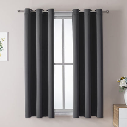ChrisDowa Blackout Curtains for Bedroom and Living Room 63 Inches Long