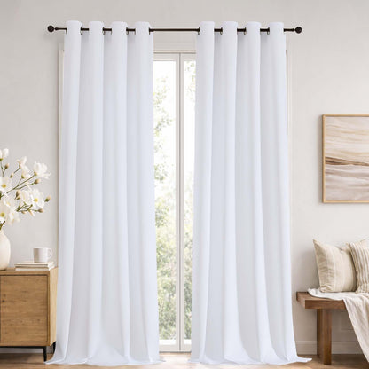 Simplebrand Sage Green Blackout Curtains 84 Inch Length 2 Panels Set for Bedroom/Living Room, Solid Room Darkening Thermal Insulated Grommet Energy Saving Window Treatment Drapes, Each 52" Wide