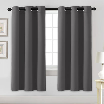H.VERSAILTEX Blackout Curtains for Bedroom Thermal Insulated Room Darkening Living Room Curtains 63 Inch Long Grommet Privacy Protection Window Curtain Panels/Drapes for Nursery,2 Panels,Ivory/Cream
