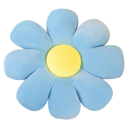 Flower Pillow, Flower Shaped Throw Pillow Floor Pillow Soft Seating Cushion Room Decor Plush Pillow for Bedroom, Sofa, Bed, Reading (15 inch, Green)