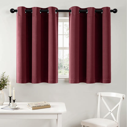 MIULEE Blackout Curtains for Bedroom 2 Panels 40 x 63 Inch Long Navy Blue