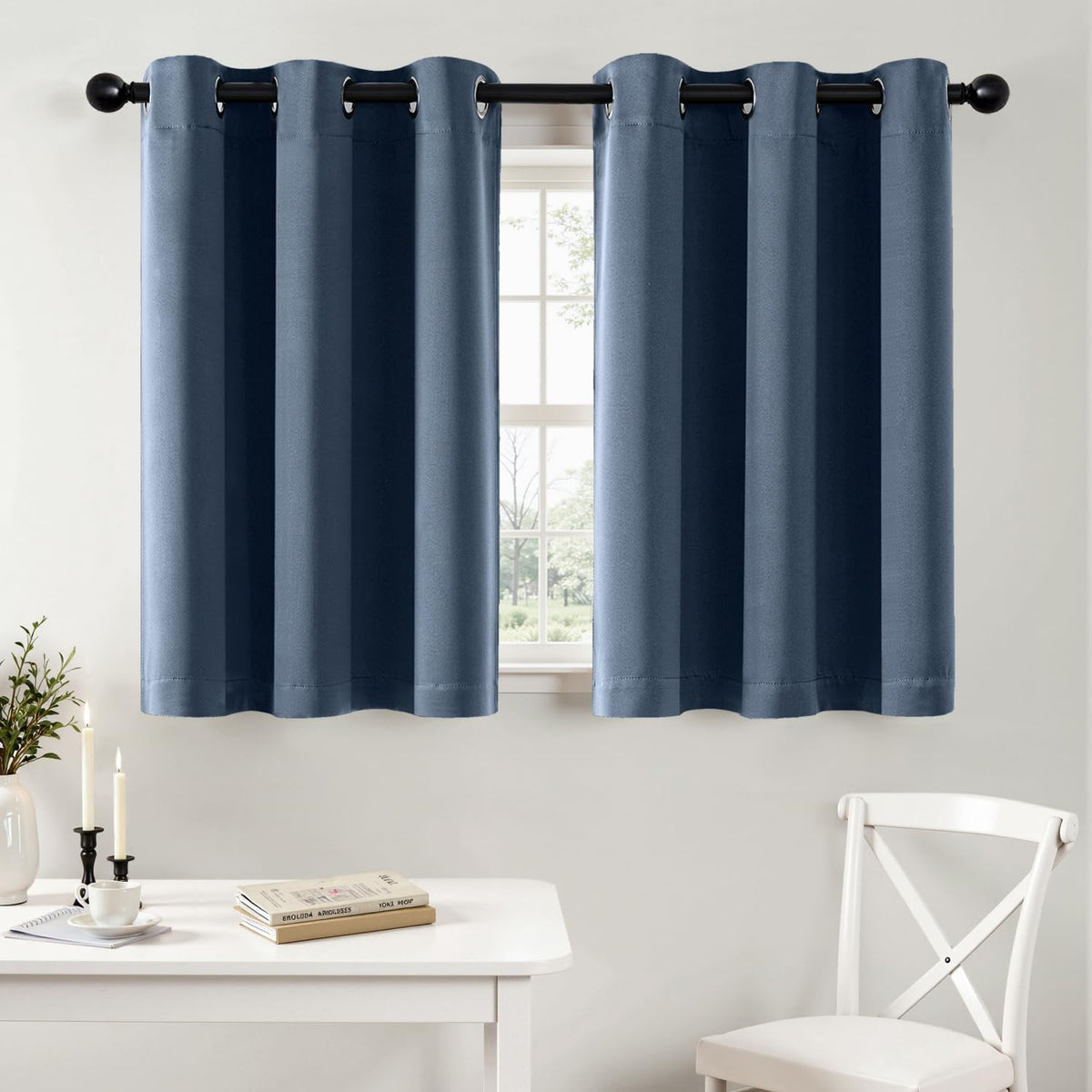 MIULEE Blackout Curtains for Bedroom 2 Panels 40 x 63 Inch Long Pink