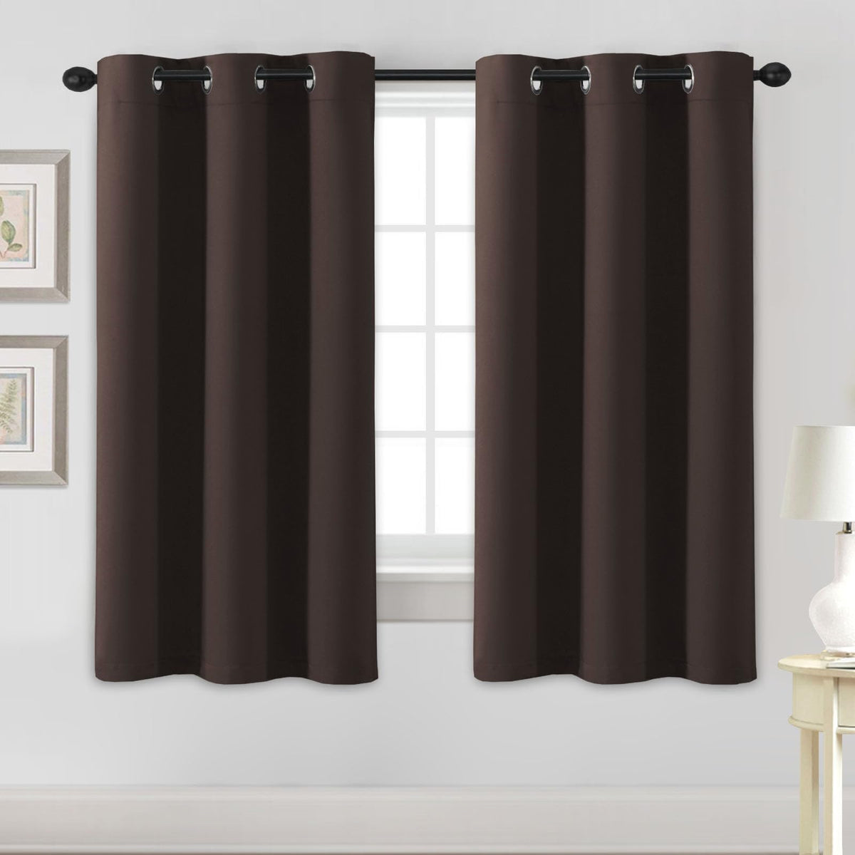 H.VERSAILTEX Blackout Curtains for Bedroom Thermal Insulated Room Darkening Living Room Curtains 63 Inch Long Grommet Privacy Protection Window Curtain Panels/Drapes for Nursery,2 Panels,Ivory/Cream