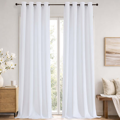 Simplebrand Sage Green Blackout Curtains 84 Inch Length 2 Panels Set for Bedroom/Living Room, Solid Room Darkening Thermal Insulated Grommet Energy Saving Window Treatment Drapes, Each 52" Wide