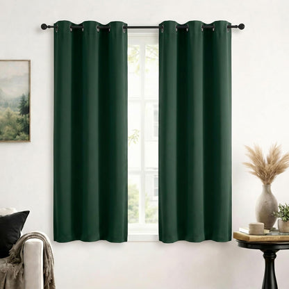 Simplebrand Sage Green Blackout Curtains 84 Inch Length 2 Panels Set for Bedroom/Living Room, Solid Room Darkening Thermal Insulated Grommet Energy Saving Window Treatment Drapes, Each 52" Wide