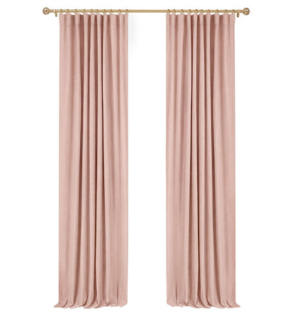 INOVADAY 100% Blackout Curtains for Bedroom Black Out Curtains 84 Inch Long
