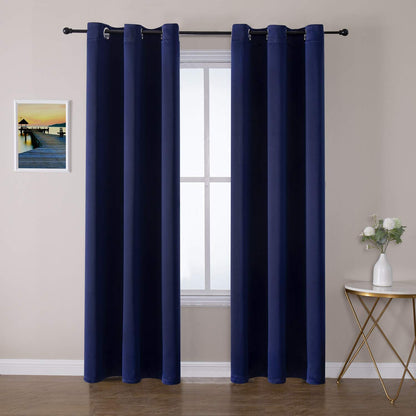 ChrisDowa Blackout Curtains for Bedroom and Living Room 63 Inches Long