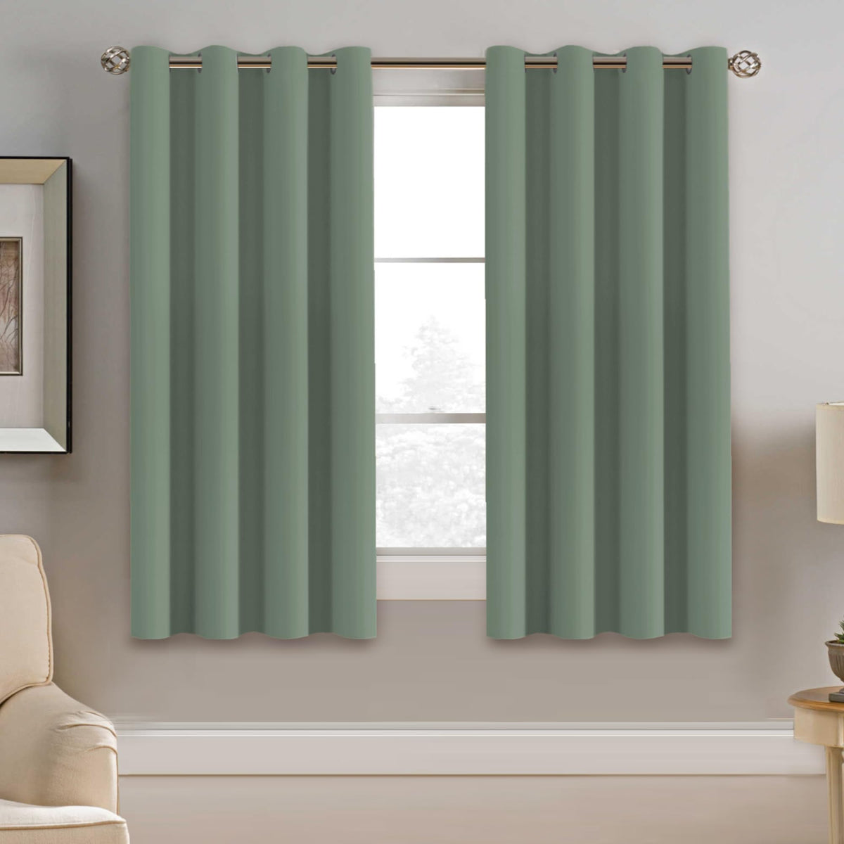H.VERSAILTEX 100% Blackout Curtains for Bedroom Black Out Curtains 96 inch Thermal Insulated Long Blackout Curtains for Living Room, Energy Saving Curtains for Patio Door Grommet (1 Panel, Jet Black)