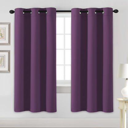 H.VERSAILTEX Blackout Curtains for Bedroom Thermal Insulated Room Darkening Living Room Curtains 63 Inch Long Grommet Privacy Protection Window Curtain Panels/Drapes for Nursery,2 Panels,Ivory/Cream