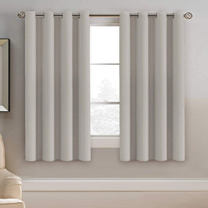 H.VERSAILTEX 100% Blackout Curtains for Bedroom Black Out Curtains 96 inch Thermal Insulated Long Blackout Curtains for Living Room, Energy Saving Curtains for Patio Door Grommet (1 Panel, Jet Black)