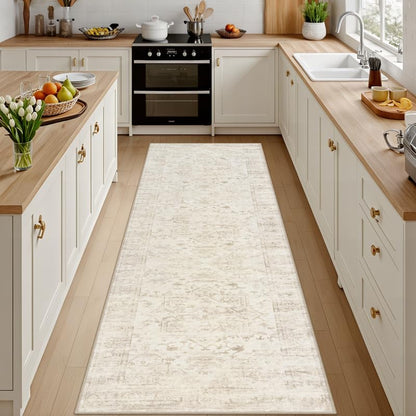 8x10 Area Rugs Living Room: Bedroom Neutral Washable Carpet Beige