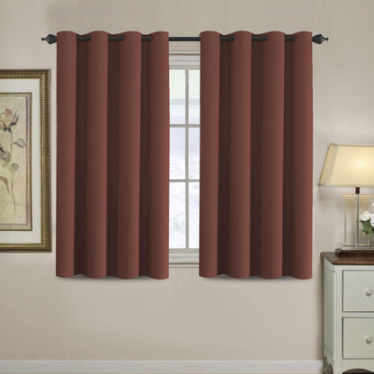 H.VERSAILTEX 100% Blackout Curtains for Bedroom Black Out Curtains 96 inch Thermal Insulated Long Blackout Curtains for Living Room, Energy Saving Curtains for Patio Door Grommet (1 Panel, Jet Black)