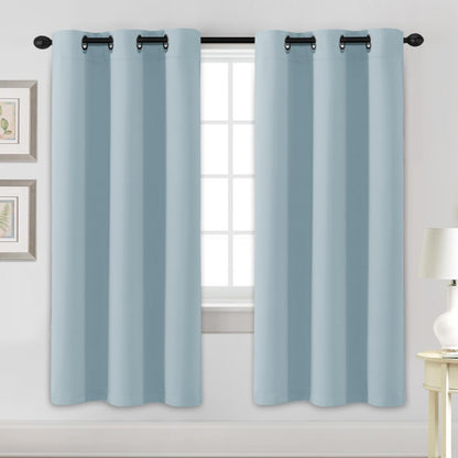 H.VERSAILTEX Blackout Curtains for Bedroom Thermal Insulated Room Darkening Living Room Curtains 63 Inch Long Grommet Privacy Protection Window Curtain Panels/Drapes for Nursery,2 Panels,Ivory/Cream