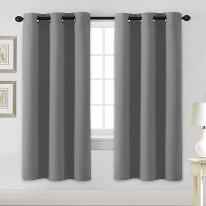 H.VERSAILTEX Blackout Curtains for Bedroom Thermal Insulated Room Darkening Living Room Curtains 63 Inch Long Grommet Privacy Protection Window Curtain Panels/Drapes for Nursery,2 Panels,Ivory/Cream