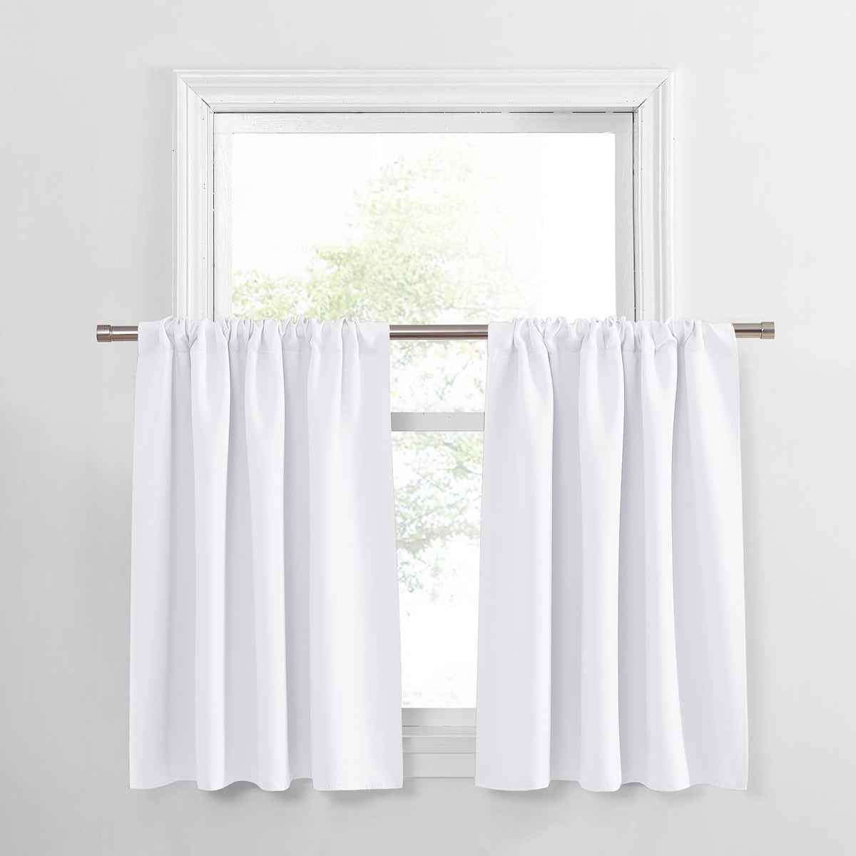 PONY DANCE Black Out Curtains 72 inch Long, Black, 2 Panels