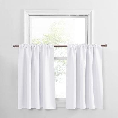 PONY DANCE Black Out Curtains 72 inch Long, Black, 2 Panels