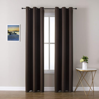 ChrisDowa Blackout Curtains for Bedroom and Living Room 63 Inches Long