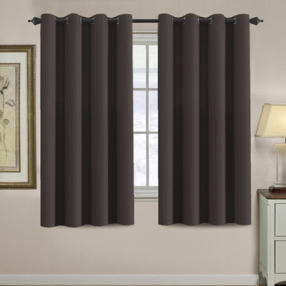 H.VERSAILTEX 100% Blackout Curtains for Bedroom Black Out Curtains 96 inch Thermal Insulated Long Blackout Curtains for Living Room, Energy Saving Curtains for Patio Door Grommet (1 Panel, Jet Black)