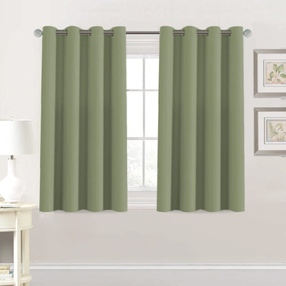 H.VERSAILTEX Blackout Curtains for Bedroom Thermal Insulated Room Darkening Living Room Curtains 63 Inch Long Grommet Privacy Protection Window Curtain Panels/Drapes for Nursery,2 Panels,Ivory/Cream