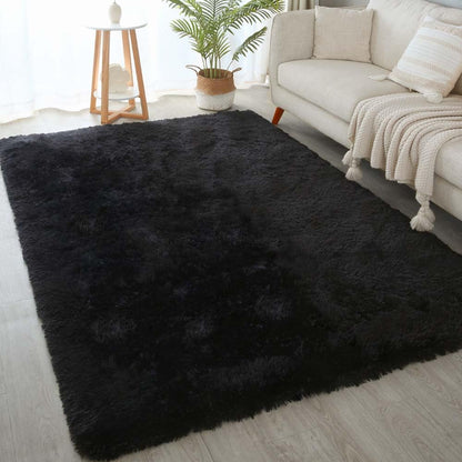 Pink Fluffy 4x6 Area Rugs for Bedroom Girls, Plush Washable Carpet