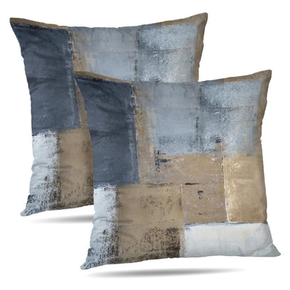 Throw Pillow Covers for Couch, 18x18 Inch, 2 Pack, Turquoise