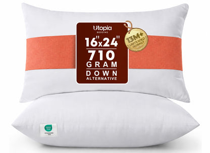 Utopia Bedding 18x18 Pillow Inserts, White Throw Pillows for Couch, 2 Pack