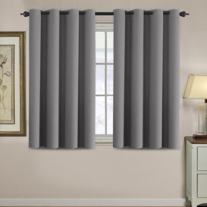 H.VERSAILTEX 100% Blackout Curtains for Bedroom Black Out Curtains 96 inch Thermal Insulated Long Blackout Curtains for Living Room, Energy Saving Curtains for Patio Door Grommet (1 Panel, Jet Black)