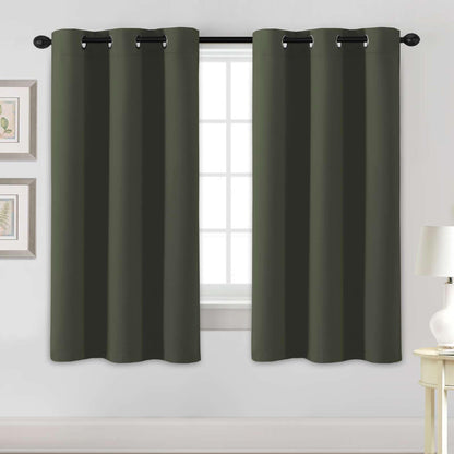 H.VERSAILTEX Blackout Curtains for Bedroom Thermal Insulated Room Darkening Living Room Curtains 63 Inch Long Grommet Privacy Protection Window Curtain Panels/Drapes for Nursery,2 Panels,Ivory/Cream