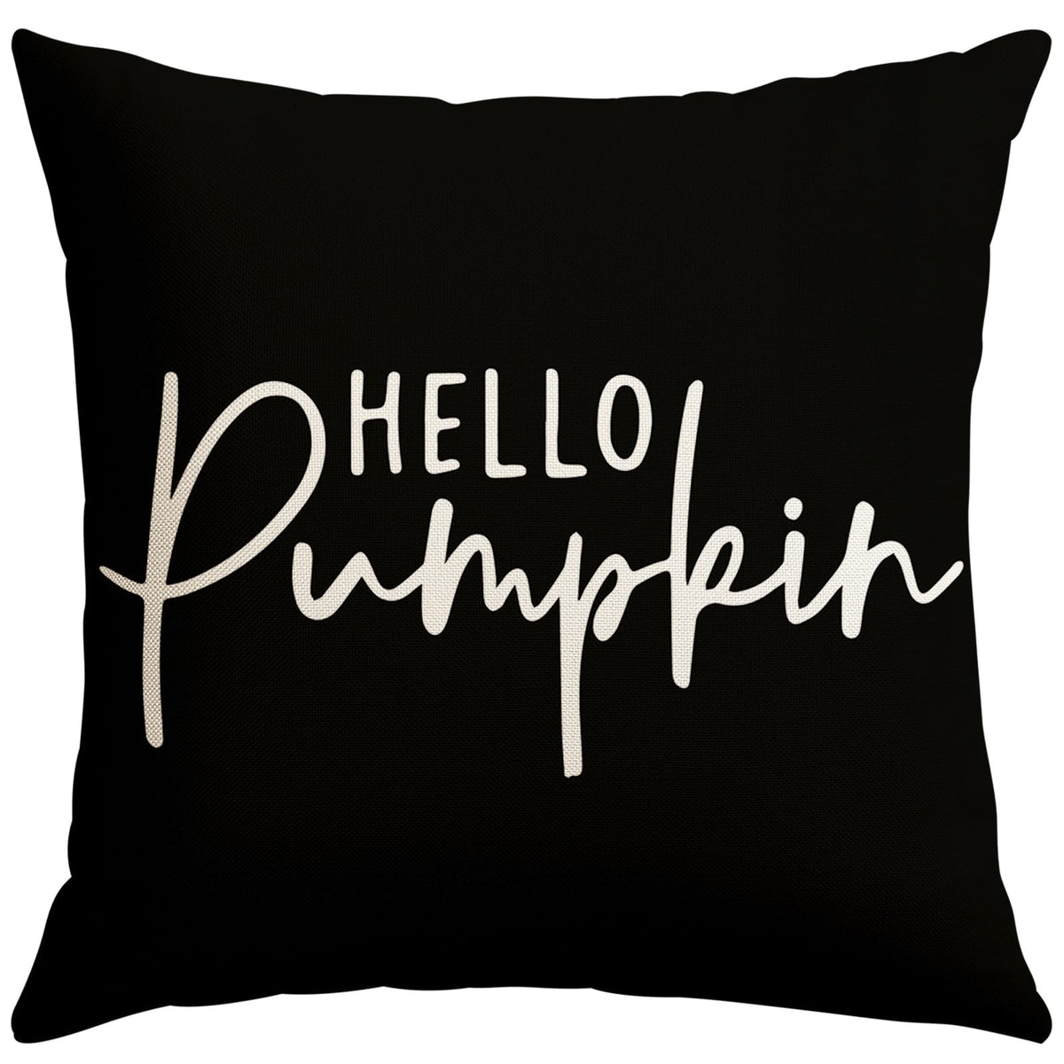 Artscope Hello Pumpkin Beige Lumbar Throw Pillow Cover 12x20 Inch Fall Decoration Cushion Cover Thanksgiving Farmhouse Pillow Case for Home Sofa Couch Decor