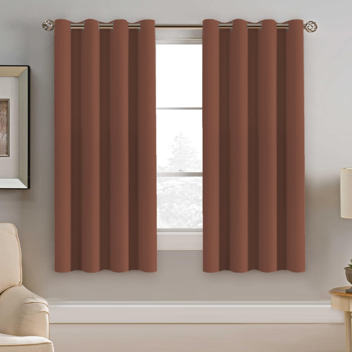 H.VERSAILTEX 100% Blackout Curtains for Bedroom Black Out Curtains 96 inch Thermal Insulated Long Blackout Curtains for Living Room, Energy Saving Curtains for Patio Door Grommet (1 Panel, Jet Black)