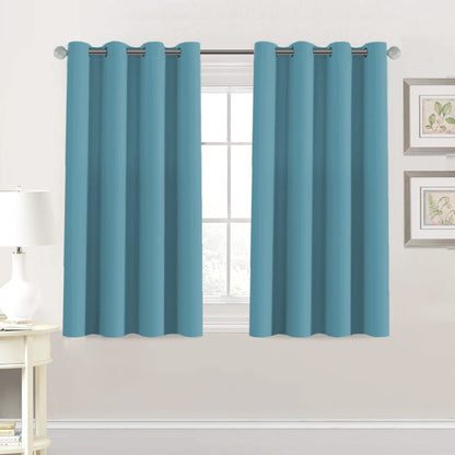 H.VERSAILTEX Blackout Curtains for Bedroom Thermal Insulated Room Darkening Living Room Curtains 63 Inch Long Grommet Privacy Protection Window Curtain Panels/Drapes for Nursery,2 Panels,Ivory/Cream