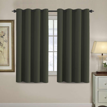 H.VERSAILTEX 100% Blackout Curtains for Bedroom Black Out Curtains 96 inch Thermal Insulated Long Blackout Curtains for Living Room, Energy Saving Curtains for Patio Door Grommet (1 Panel, Jet Black)