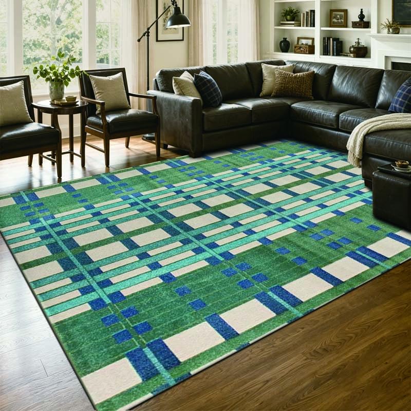 8x10 Rugs for Living Room Washable Green Area Rug Rugs for Bedroom