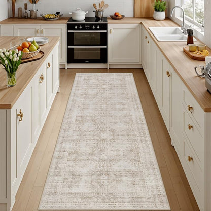 8x10 Area Rugs Living Room: Bedroom Neutral Washable Carpet Beige