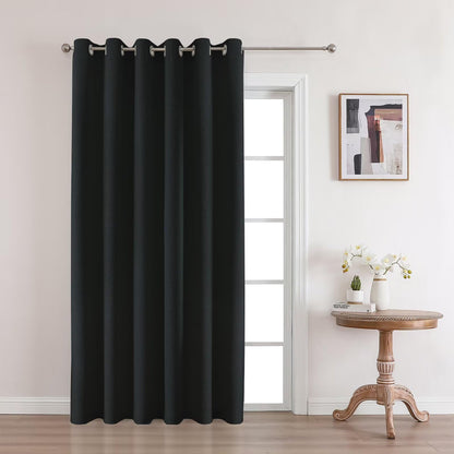 Joydeco Blackout Curtains 84 Inch Long, Linen Black Out Curtains for Bedroom 2 Panels with Grommet, Thermal Insulated, Noise Reducing Room Darkening Drapes Privacy Protection for Living Room Window