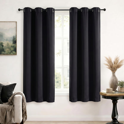 Simplebrand Sage Green Blackout Curtains 84 Inch Length 2 Panels Set for Bedroom/Living Room, Solid Room Darkening Thermal Insulated Grommet Energy Saving Window Treatment Drapes, Each 52" Wide