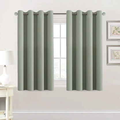 H.VERSAILTEX Blackout Curtains for Bedroom Thermal Insulated Room Darkening Living Room Curtains 63 Inch Long Grommet Privacy Protection Window Curtain Panels/Drapes for Nursery,2 Panels,Ivory/Cream