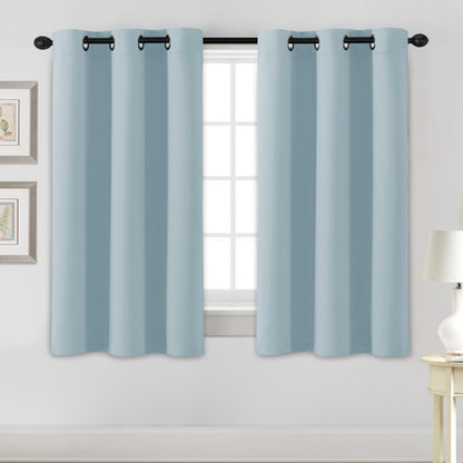 H.VERSAILTEX Blackout Curtains for Bedroom Thermal Insulated Room Darkening Living Room Curtains 63 Inch Long Grommet Privacy Protection Window Curtain Panels/Drapes for Nursery,2 Panels,Ivory/Cream