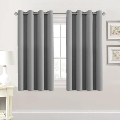 H.VERSAILTEX Blackout Curtains for Bedroom Thermal Insulated Room Darkening Living Room Curtains 63 Inch Long Grommet Privacy Protection Window Curtain Panels/Drapes for Nursery,2 Panels,Ivory/Cream
