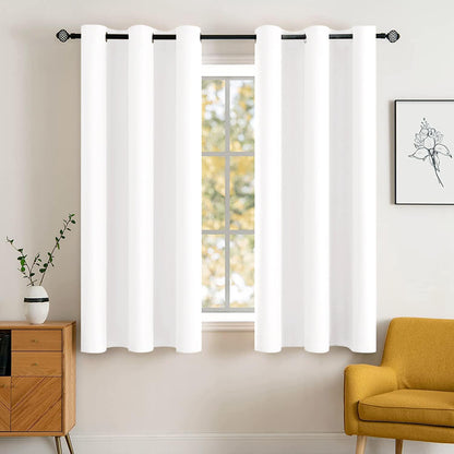 MIULEE Light Pink Blackout Bedroom Curtains Drapes 84 Inch Long 52"x84"