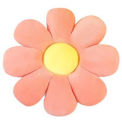 Flower Pillow, Flower Shaped Throw Pillow Floor Pillow Soft Seating Cushion Room Decor Plush Pillow for Bedroom, Sofa, Bed, Reading (15 inch, Green)