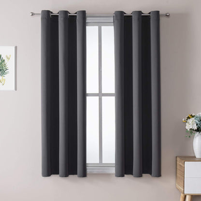 ChrisDowa Blackout Curtains for Bedroom and Living Room 63 Inches Long