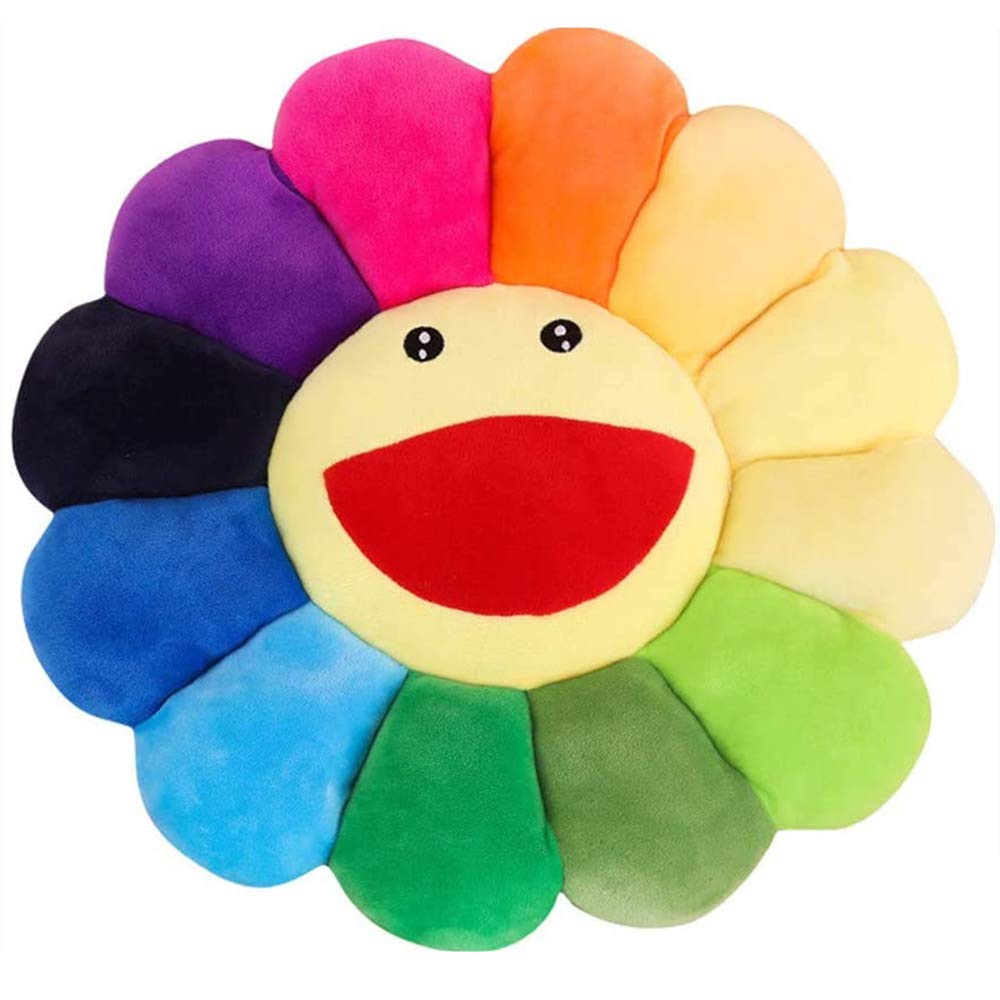 TEFU Flower Plush Pillow, Sunflower Soft Comfortable,Colorful,16.5in/42cm