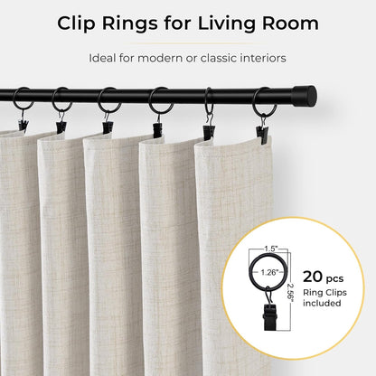 INOVADAY 100% Blackout Curtains for Bedroom Black Out Curtains 84 Inch Long