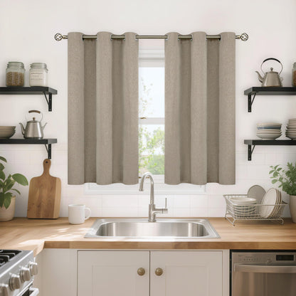 YoungsTex Black Blackout Curtains for Bedroom, Thermal Drapes Heat Blocking