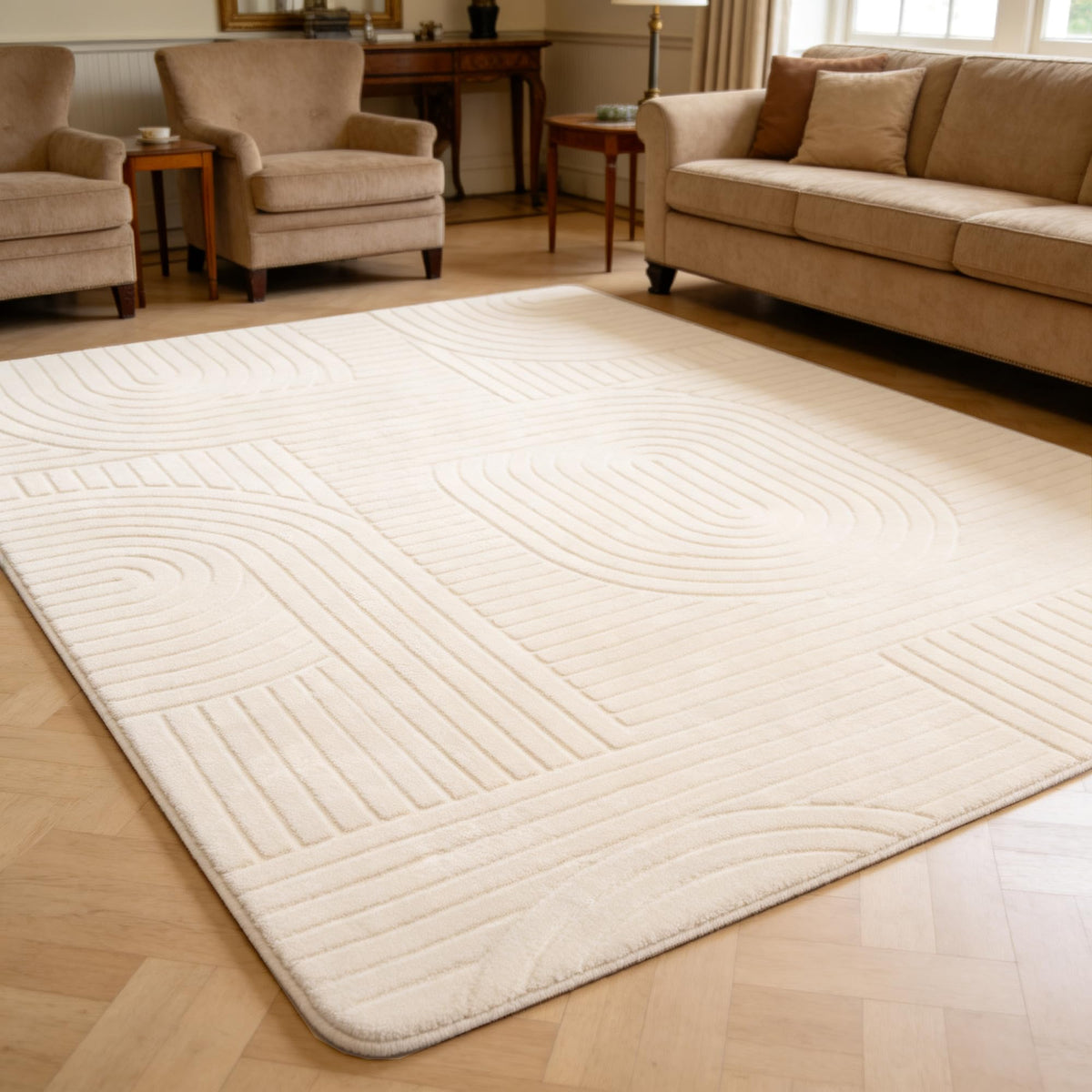 5x7 Grey Solid Color Area Rug, Modern Rugs for Living Room Bedroom
