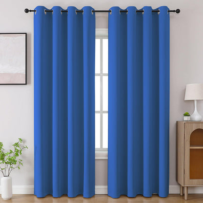 CUCRAF Beige Blackout Curtains 84 inch Length 2 Panels Set, Room Darkening Drapes for Living Room Bedroom, Thermal Insulated Light Blocking Grommet Window Curtain (W52 x L84 Inch)
